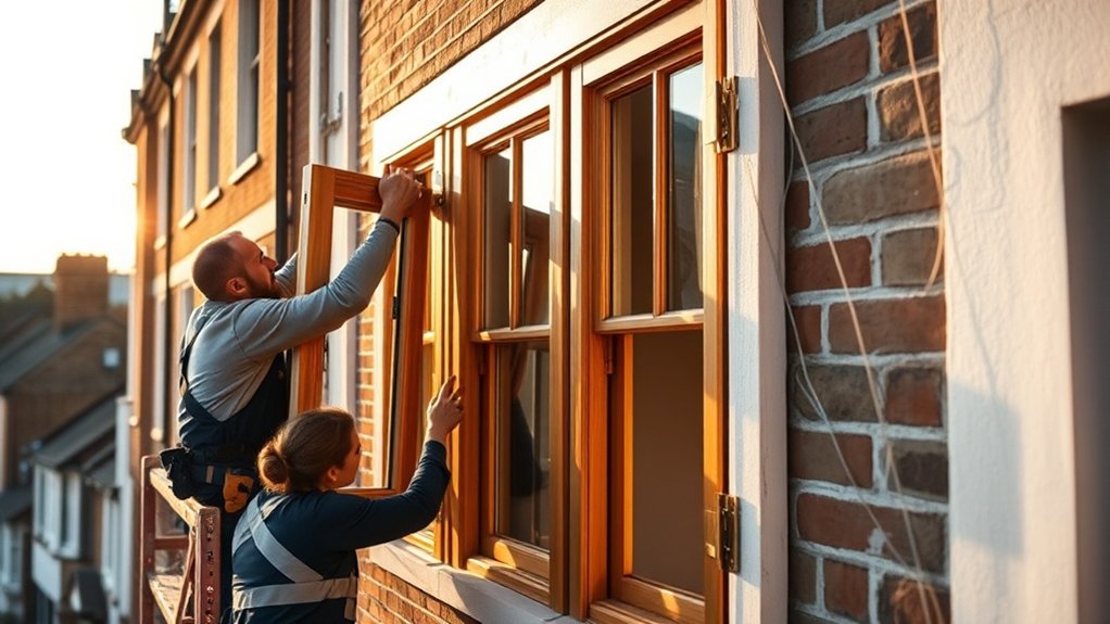 Wooden Window Installation Woolwich